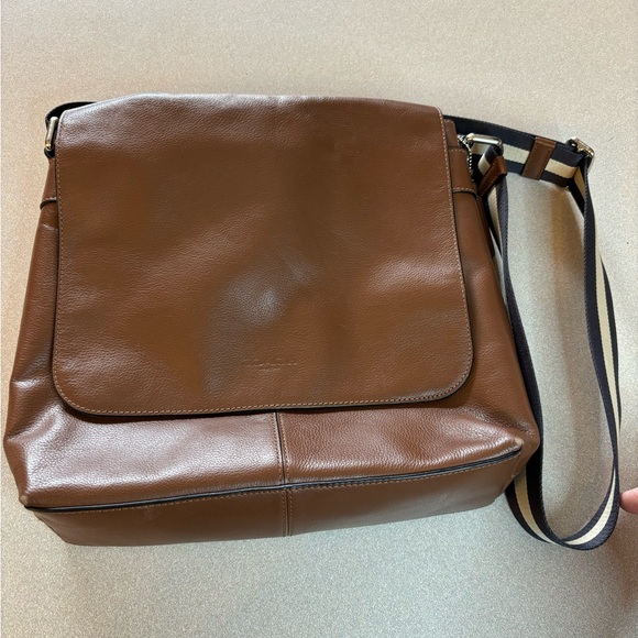 Coach Charles Brown Leather Men’s Messenger Canvas Strap - Picture 6 of 10